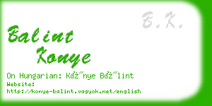 balint konye business card